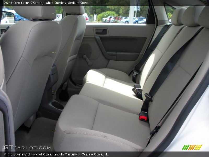 White Suede / Medium Stone 2011 Ford Focus S Sedan