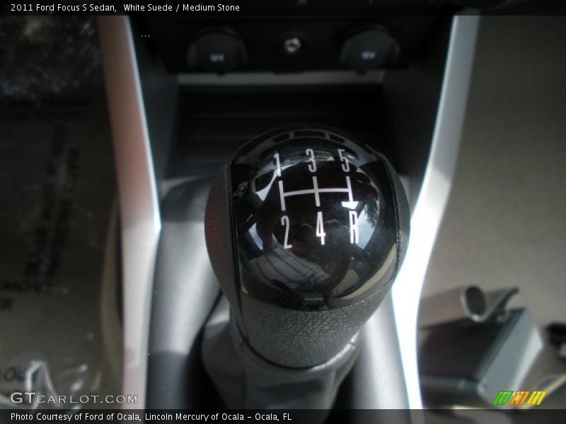 White Suede / Medium Stone 2011 Ford Focus S Sedan