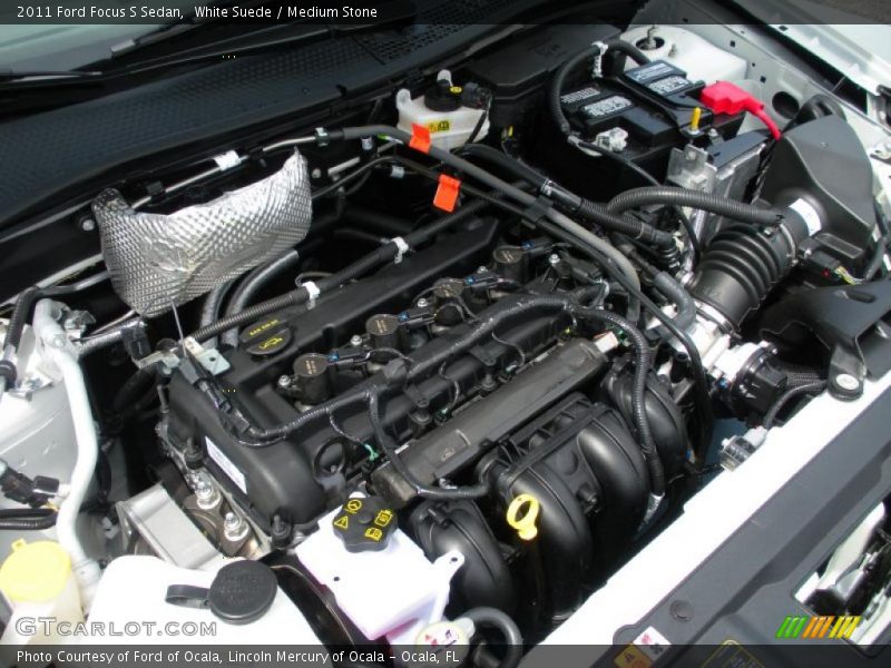 White Suede / Medium Stone 2011 Ford Focus S Sedan