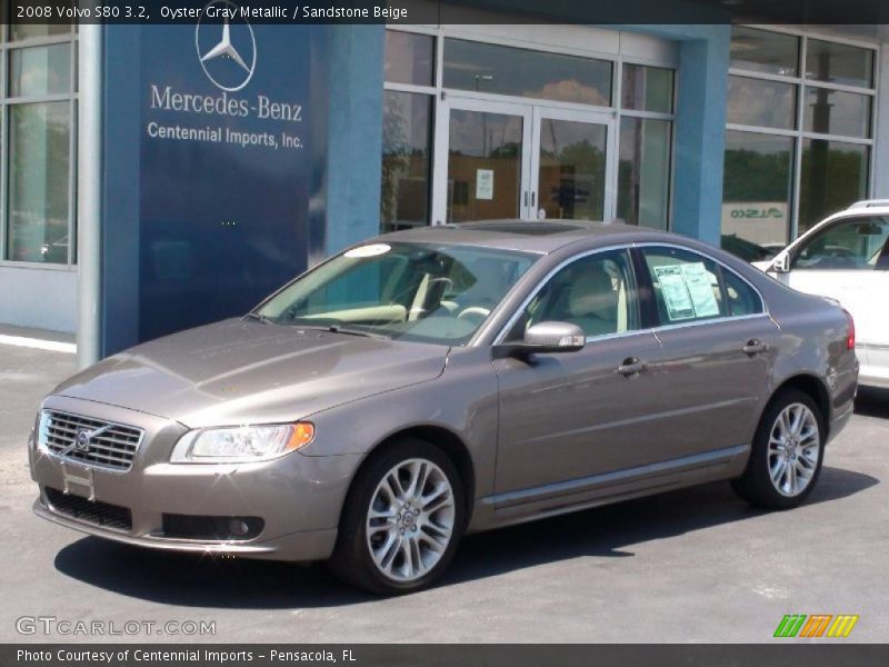 Oyster Gray Metallic / Sandstone Beige 2008 Volvo S80 3.2