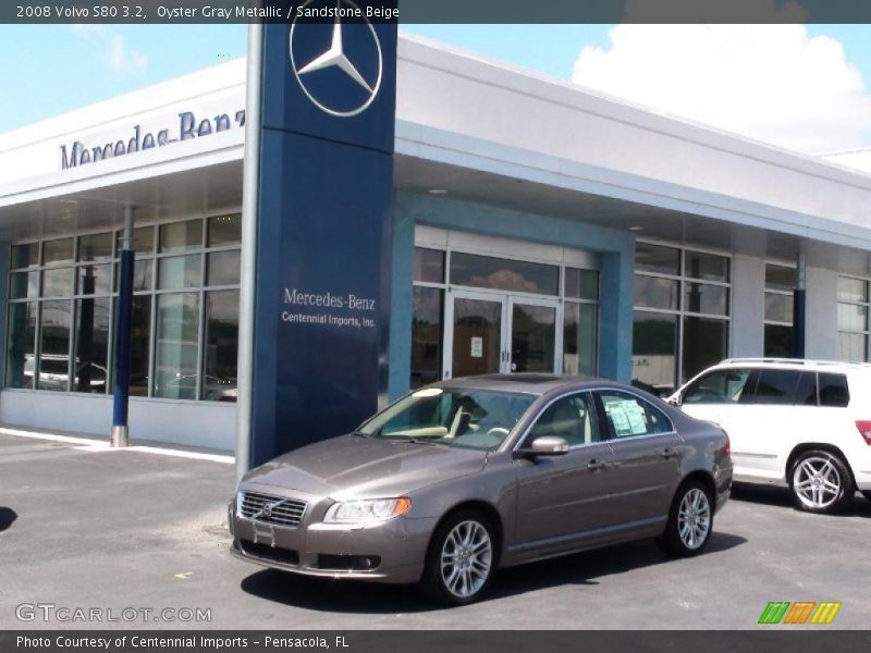 Oyster Gray Metallic / Sandstone Beige 2008 Volvo S80 3.2