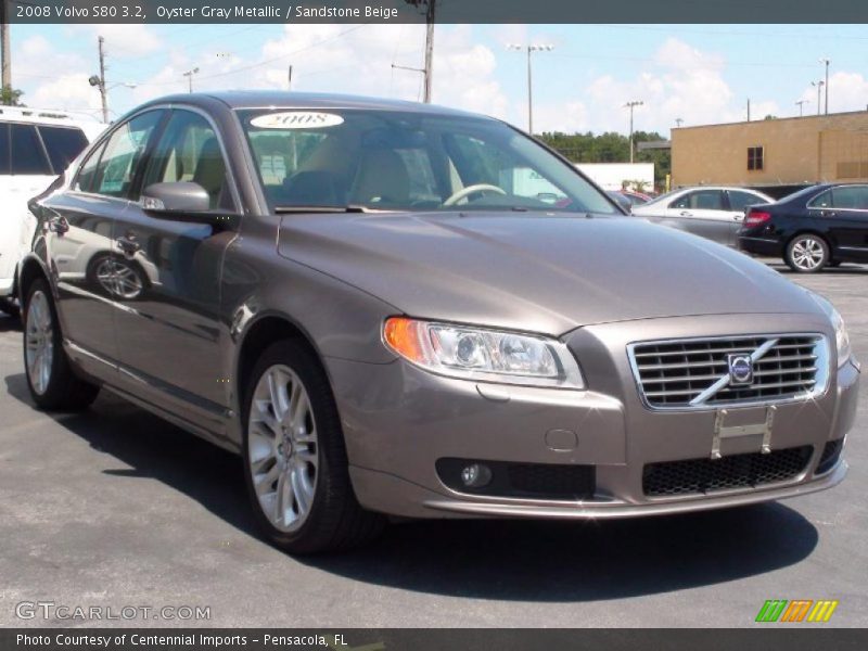 Oyster Gray Metallic / Sandstone Beige 2008 Volvo S80 3.2