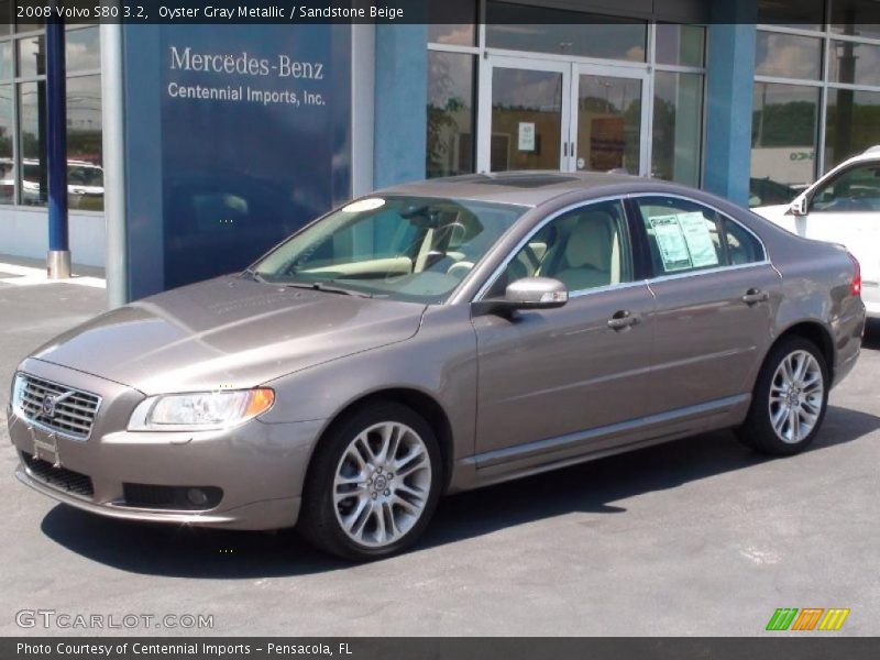 Oyster Gray Metallic / Sandstone Beige 2008 Volvo S80 3.2