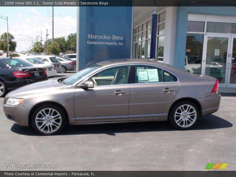 Oyster Gray Metallic / Sandstone Beige 2008 Volvo S80 3.2