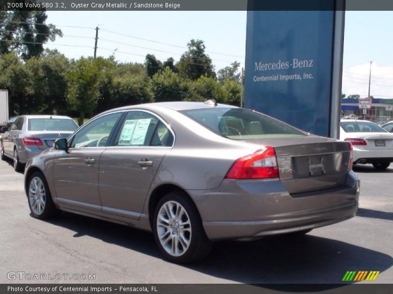 Oyster Gray Metallic / Sandstone Beige 2008 Volvo S80 3.2