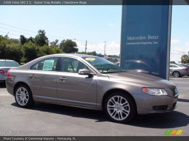Oyster Gray Metallic / Sandstone Beige 2008 Volvo S80 3.2