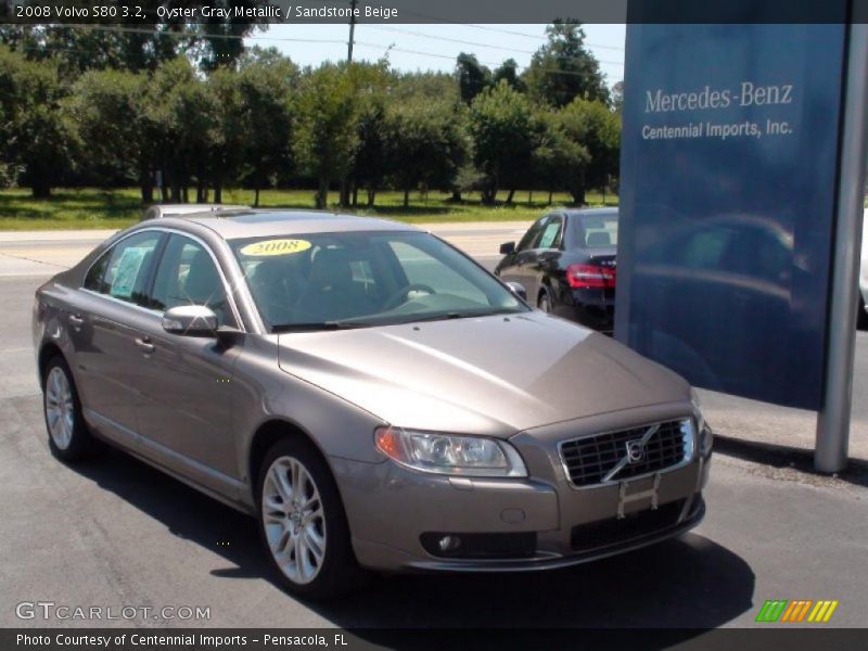 Oyster Gray Metallic / Sandstone Beige 2008 Volvo S80 3.2