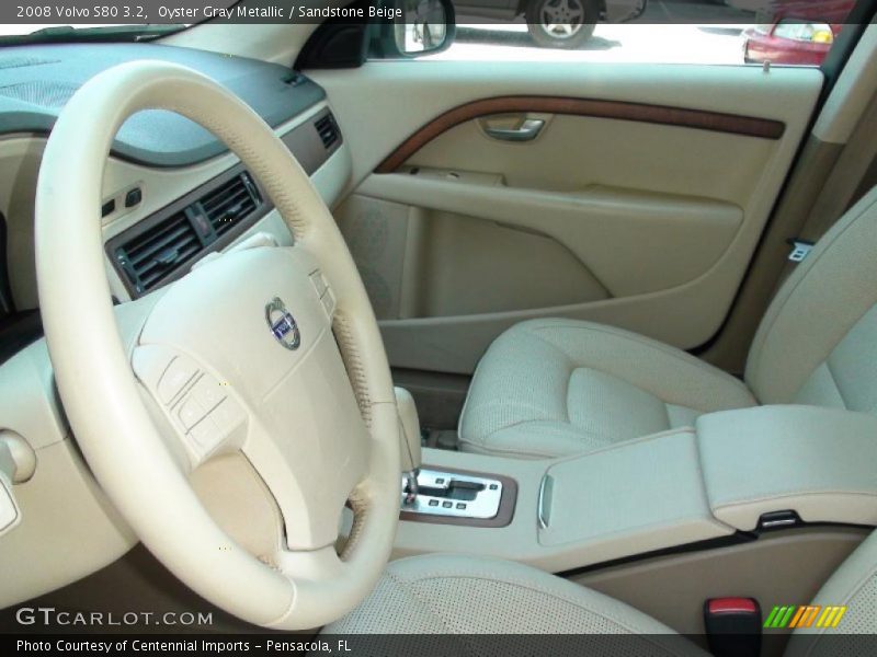 Oyster Gray Metallic / Sandstone Beige 2008 Volvo S80 3.2