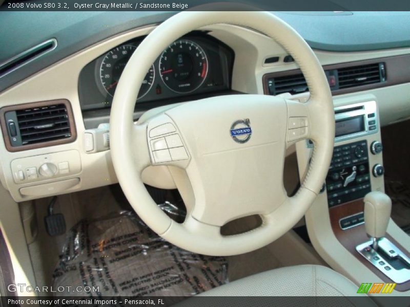 Oyster Gray Metallic / Sandstone Beige 2008 Volvo S80 3.2
