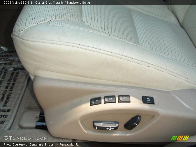 Oyster Gray Metallic / Sandstone Beige 2008 Volvo S80 3.2