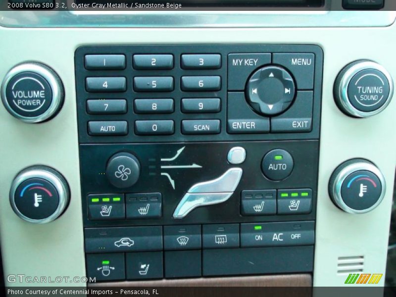 Oyster Gray Metallic / Sandstone Beige 2008 Volvo S80 3.2