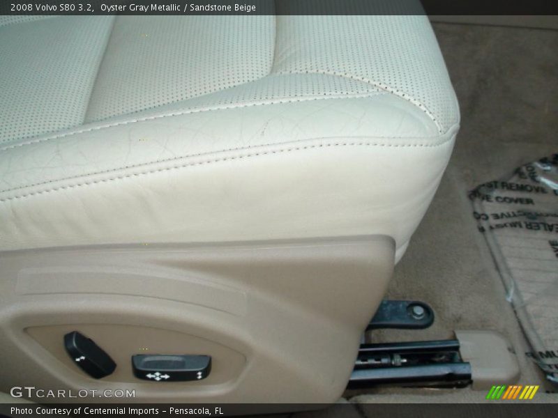 Oyster Gray Metallic / Sandstone Beige 2008 Volvo S80 3.2