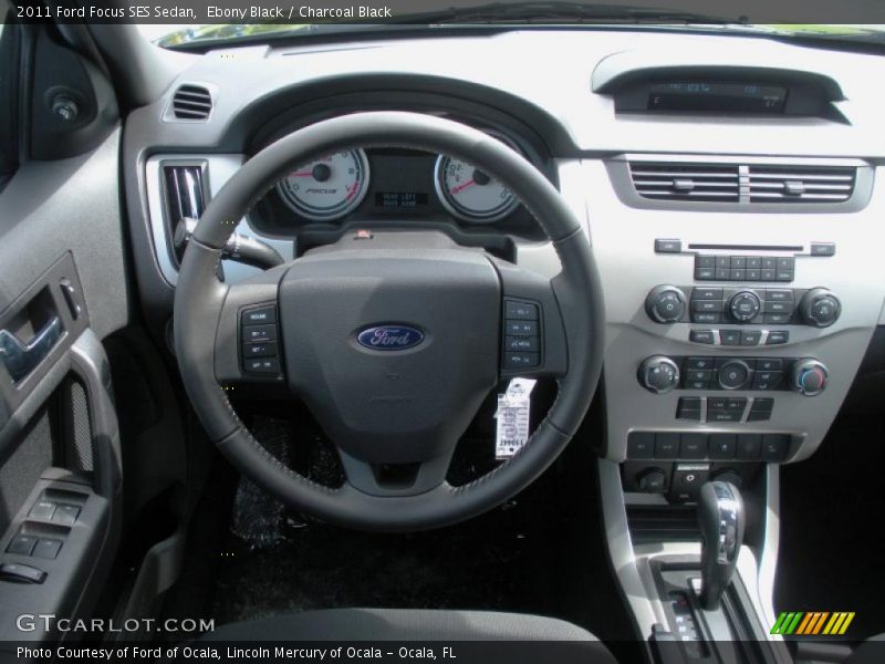 Ebony Black / Charcoal Black 2011 Ford Focus SES Sedan