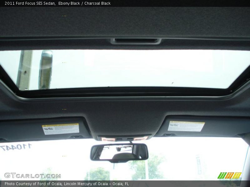Ebony Black / Charcoal Black 2011 Ford Focus SES Sedan