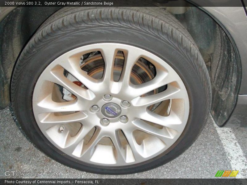 Oyster Gray Metallic / Sandstone Beige 2008 Volvo S80 3.2