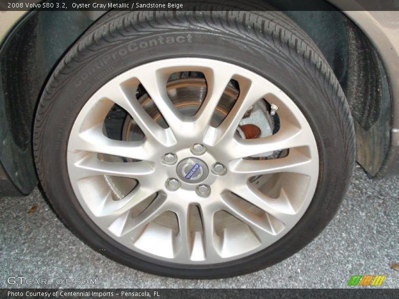 Oyster Gray Metallic / Sandstone Beige 2008 Volvo S80 3.2