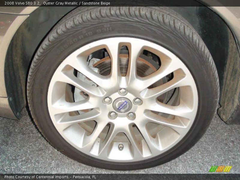 Oyster Gray Metallic / Sandstone Beige 2008 Volvo S80 3.2