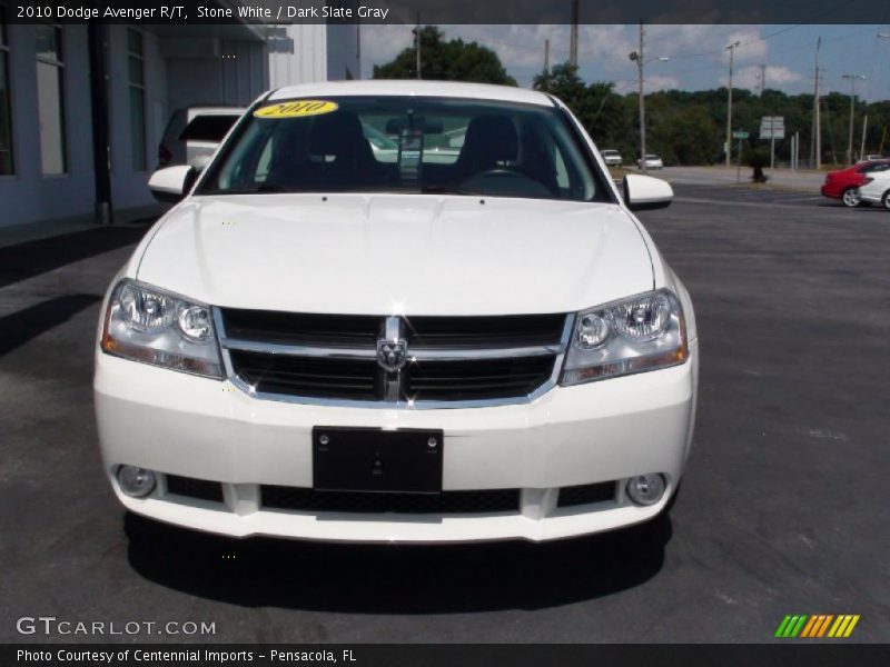 Stone White / Dark Slate Gray 2010 Dodge Avenger R/T