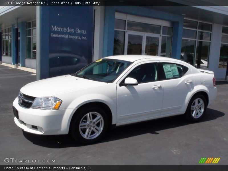 Stone White / Dark Slate Gray 2010 Dodge Avenger R/T