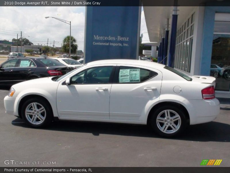 Stone White / Dark Slate Gray 2010 Dodge Avenger R/T
