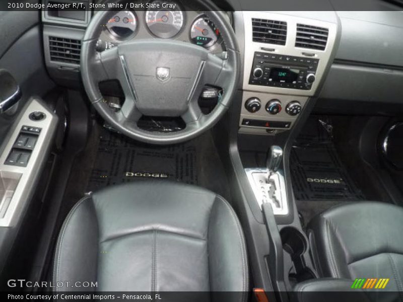 Stone White / Dark Slate Gray 2010 Dodge Avenger R/T