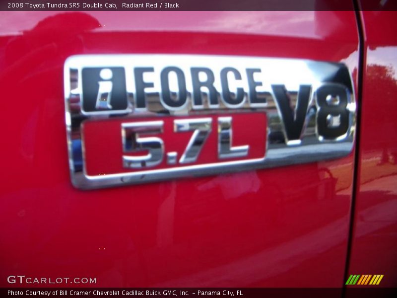 Radiant Red / Black 2008 Toyota Tundra SR5 Double Cab