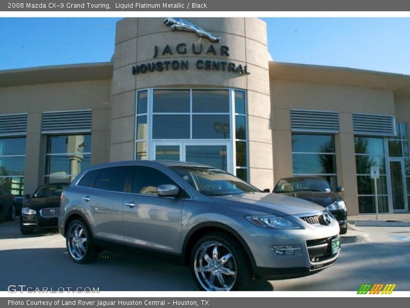 Liquid Platinum Metallic / Black 2008 Mazda CX-9 Grand Touring