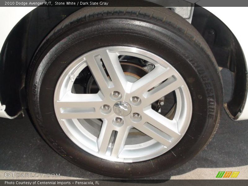 Stone White / Dark Slate Gray 2010 Dodge Avenger R/T