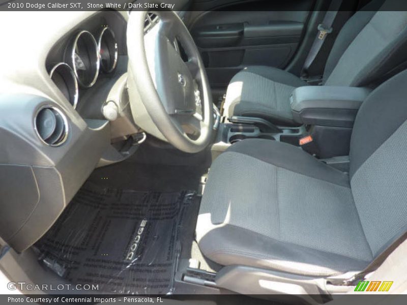 Stone White / Dark Slate Gray 2010 Dodge Caliber SXT