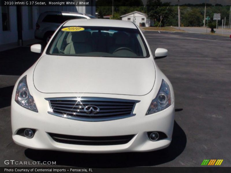 Moonlight White / Wheat 2010 Infiniti G 37 Sedan