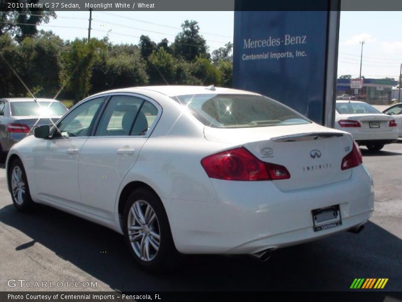 Moonlight White / Wheat 2010 Infiniti G 37 Sedan