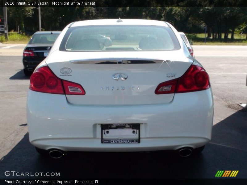 Moonlight White / Wheat 2010 Infiniti G 37 Sedan
