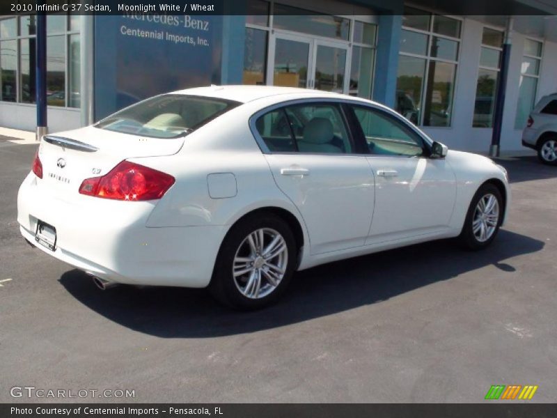 Moonlight White / Wheat 2010 Infiniti G 37 Sedan
