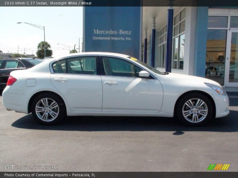Moonlight White / Wheat 2010 Infiniti G 37 Sedan