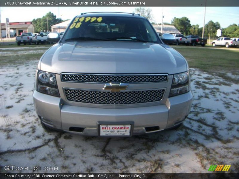 Silver Birch Metallic / Ebony/Light Cashmere 2008 Chevrolet Avalanche Z71 4x4