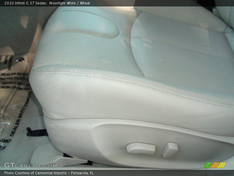 Moonlight White / Wheat 2010 Infiniti G 37 Sedan