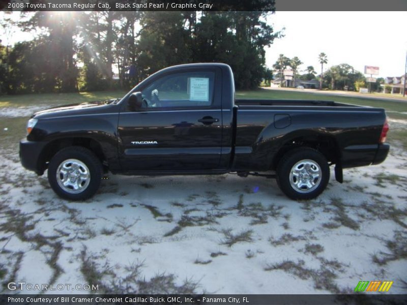 Black Sand Pearl / Graphite Gray 2008 Toyota Tacoma Regular Cab