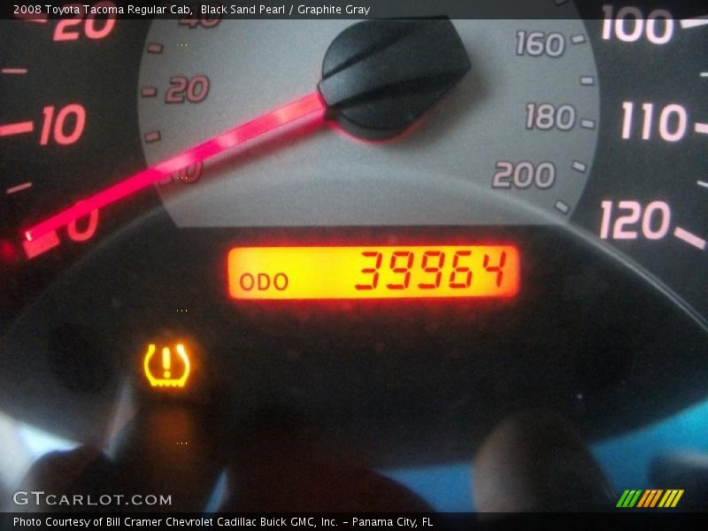 Black Sand Pearl / Graphite Gray 2008 Toyota Tacoma Regular Cab