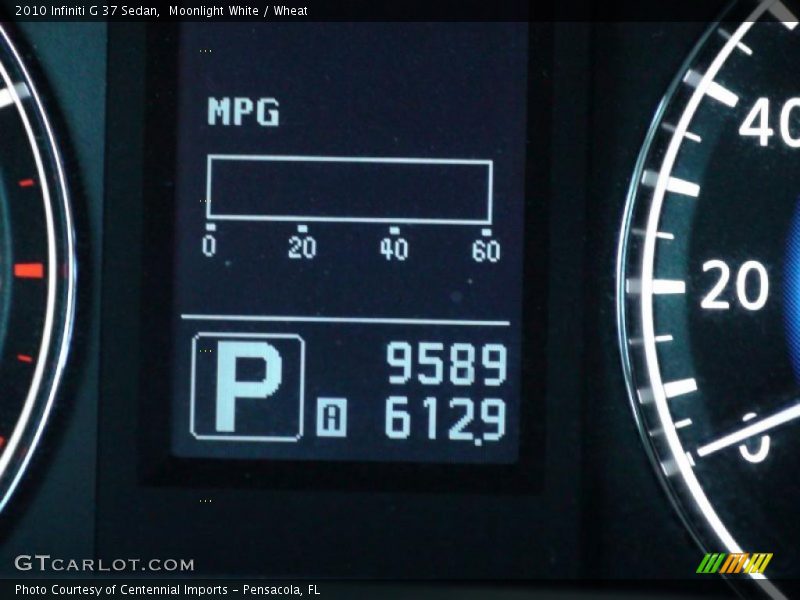 Moonlight White / Wheat 2010 Infiniti G 37 Sedan
