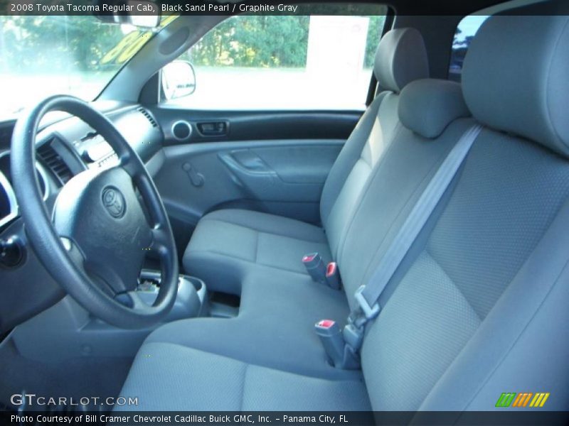 Black Sand Pearl / Graphite Gray 2008 Toyota Tacoma Regular Cab