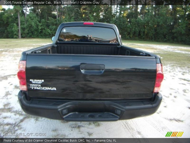 Black Sand Pearl / Graphite Gray 2008 Toyota Tacoma Regular Cab