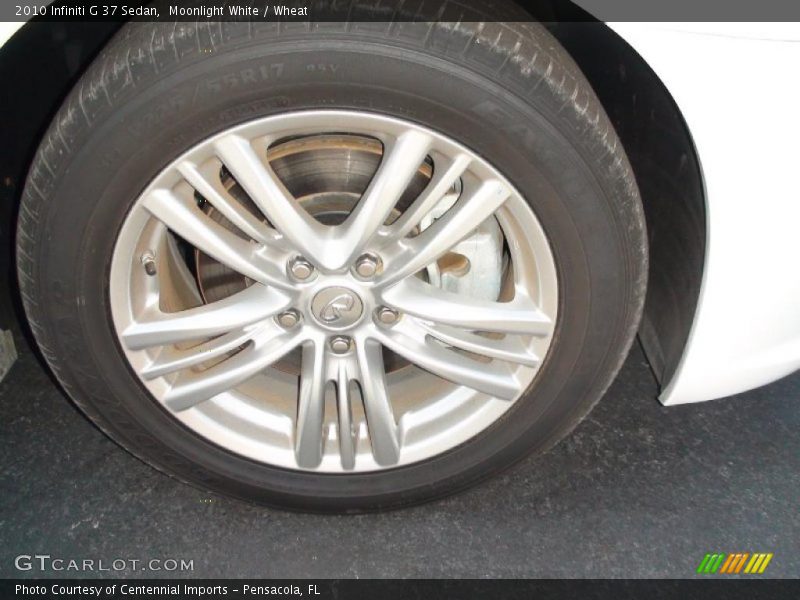 Moonlight White / Wheat 2010 Infiniti G 37 Sedan