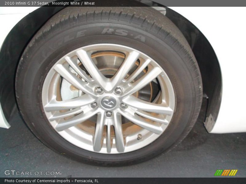 Moonlight White / Wheat 2010 Infiniti G 37 Sedan