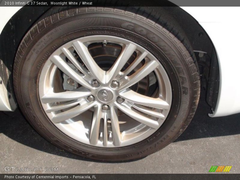 Moonlight White / Wheat 2010 Infiniti G 37 Sedan