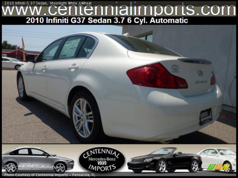 Moonlight White / Wheat 2010 Infiniti G 37 Sedan