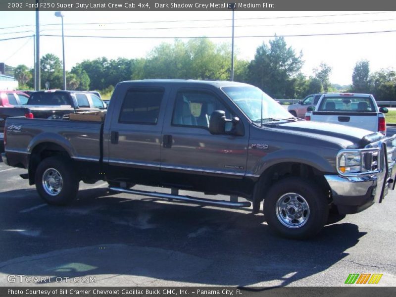 Dark Shadow Grey Metallic / Medium Flint 2002 Ford F250 Super Duty Lariat Crew Cab 4x4