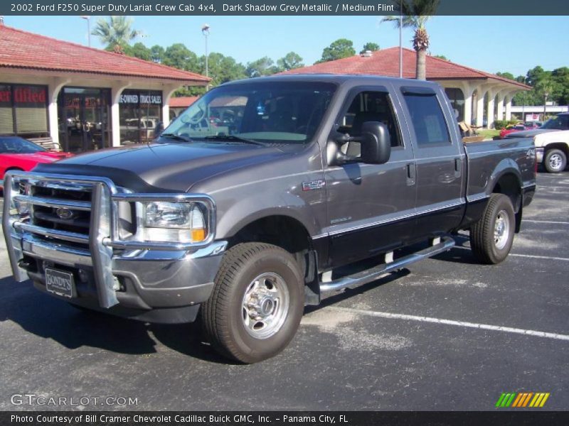 Dark Shadow Grey Metallic / Medium Flint 2002 Ford F250 Super Duty Lariat Crew Cab 4x4