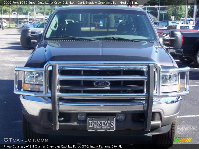 Dark Shadow Grey Metallic / Medium Flint 2002 Ford F250 Super Duty Lariat Crew Cab 4x4
