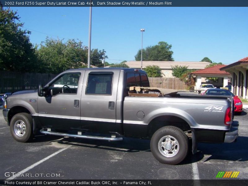 Dark Shadow Grey Metallic / Medium Flint 2002 Ford F250 Super Duty Lariat Crew Cab 4x4