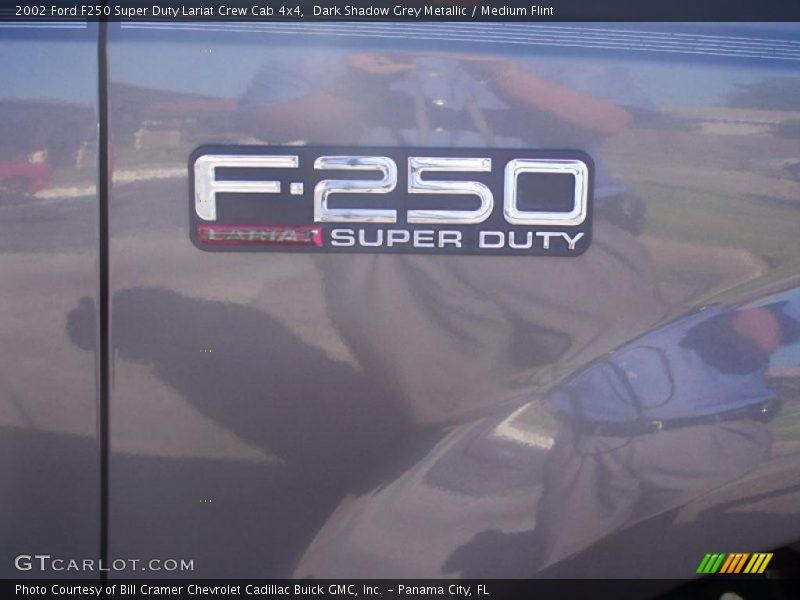 Dark Shadow Grey Metallic / Medium Flint 2002 Ford F250 Super Duty Lariat Crew Cab 4x4